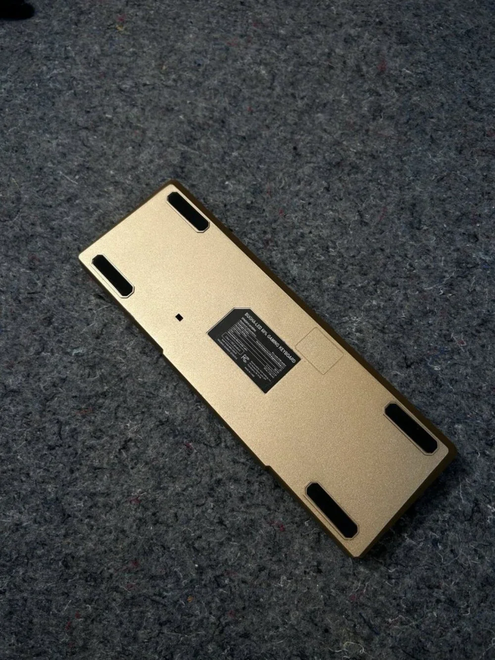 Bugha Limited Edition Gold LED Gaming 60% Keyboard GA-0043-Gold